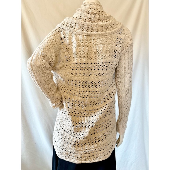 100% Cotton Off-white Cardigan - Picture 3 of 5